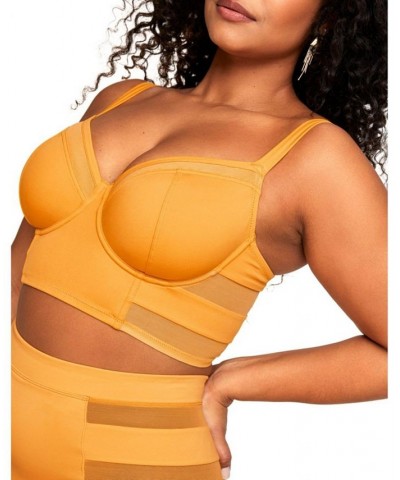 Daeny Women's Plus-Size Swimwear Bra Top Orange $29.67 Swimsuits