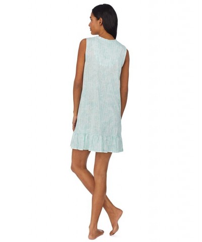 Women's Ruffled-Hem Nightgown Blue $31.86 Sleepwear