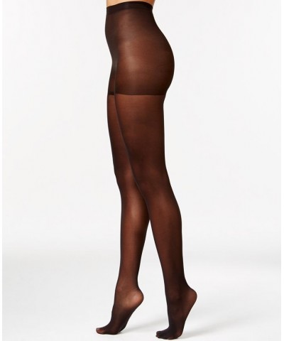 Women's Sheer Tights with Control Top Black $16.25 Hosiery