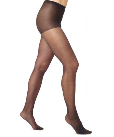 Women's Sheer Tights with Control Top Black $16.25 Hosiery