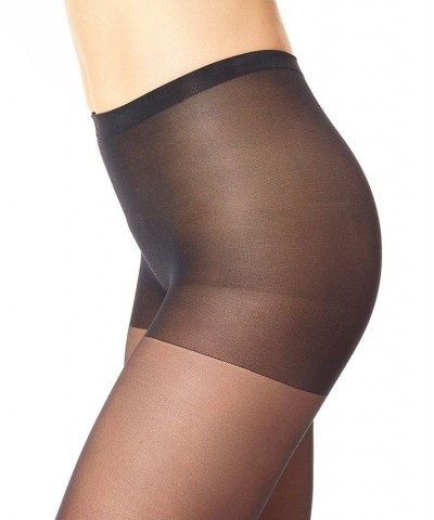 Women's Sheer Tights with Control Top Black $16.25 Hosiery